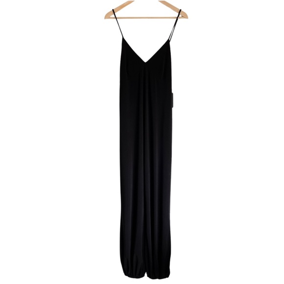 Norma Kamali Women’s Slip Jog Jumpsuit in Black Large - Picture 2 of 11